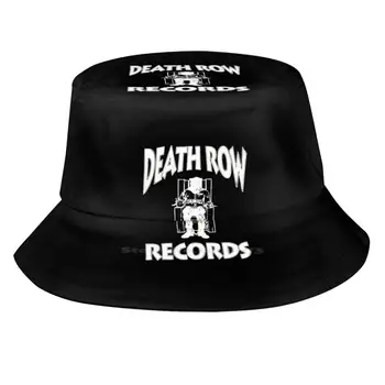 Death Row Record Унисекс Рибарски Шапки Панама Death Row Record Рекорди Тенденция Новост Западното Крайбрежие На Изток От 90-Те Хип-Хоп Dre