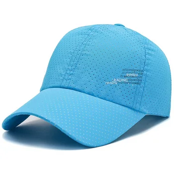 Бейзболна шапка лятна с дишаща мрежа, предотвращающая загуба на спортни шапки за риболов, однотонная шапка в стил хип-хоп за мъже и жени