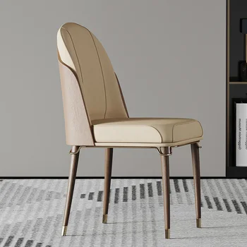 Метален модерен стол за хранене, луксозна маса в скандинавски стил, Уникални столове за почивка, офис дизайн, хол, Fauteuils, Салон, Мебели за дома