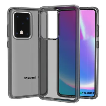Хибриден дебели бронирани прозрачен калъф за Samsung Galaxy S20 Ultra Plus, луксозен марка, устойчив на удари твърд защитен калъф, аксесоари