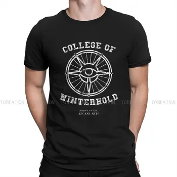 Тениска на The Elder Scrolls V Skyrim College Of Winterhold, мъжки блузи с графичен дизайн, алтернативна лятна градинска облекло тениска от 100% памук