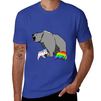 Тениска Mama / Papa Bear LGBT Pride, индивидуални тениски, графична тениска, естетична дрехи, комплект мъжки тениски