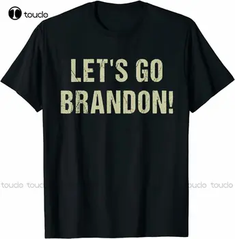 Тениска Брандън Байдън - Joe Biden Chant Тениска - Let ' S Go Риза Брандън Черна Тениска Модна Забавно Новост Xs-5Xl С дигитален печат