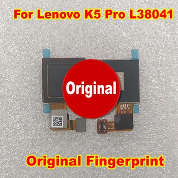 Оригинален четец на пръстови отпечатъци Touch ID, бутон за Връщане в менюто, ключ в събирането, гъвкав кабел за телефон Lenovo K5 Pro L38041
