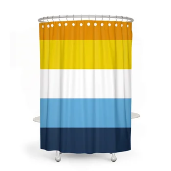 Комплект завеси за душ с флага гордост Aertemisi Aroace с люверсами и куки за декора на банята