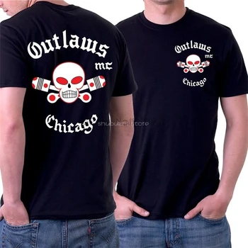 Мъжки t-shirt Outlaws MC, лятна брандираната тениска за мъже, памучни мъжки блузи sbz5389