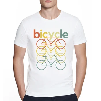Лятна мъжка креативна велосипедна анатомия за любителите на велосипеди и колоезденето, тениска с къс ръкав и принтом, хипстерские върхове с кръгло деколте, градинска тениска