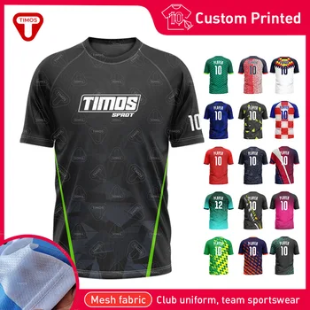 Мъжка риза с индивидуален дизайн за възрастни мъже и жени, тениска за отборните състезания на открито, мрежест спортен топ, дишаща