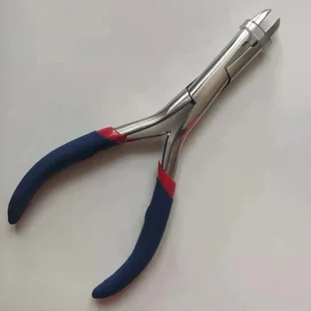 Клещи за удължаване на косата от неръждаема стомана Клещи за лепене на косата микроколечки професионален инструмент
