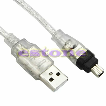5 метра НОВ кабел-USB адаптер за Firewire iEEE 1394 4 Pin iLink L4MD