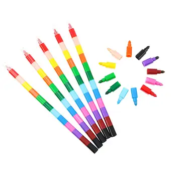 Цветни 12 цвята, приятелски настроени към декоративно-приложни изкуства, Штабелируемые Цветни спомени за партита за деца в предучилищна възраст