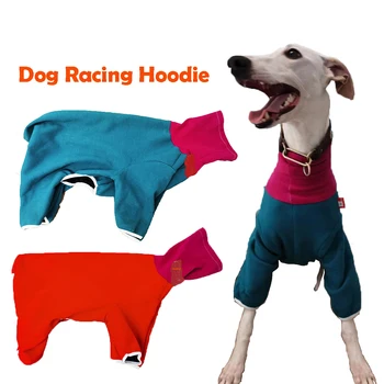 Топли дрехи за кучета, палто с качулка, зимно яке за състезателни кучета, плътни дрехи за домашни любимци, дрехи за малки до средни кучета, приемането бърз лек танц Greyhound Гри