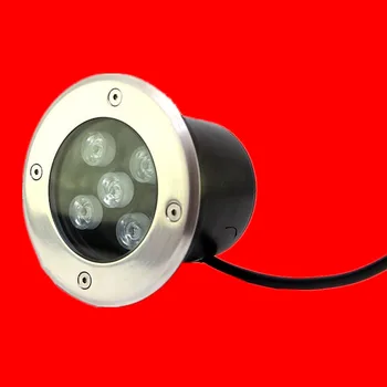 Energy saving led подземен лампа с мощност 5 Вата, шестицветный AC85-265V, маска от неръждаема стомана за парка/площад и т.н., Led лампа за външно осветление