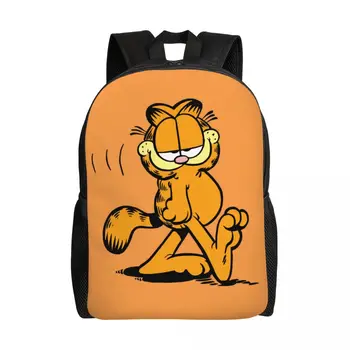 Обичай забавни раници с анимационни котка, дамски, мъжки ежедневни чанти за колеж, ученически чанти