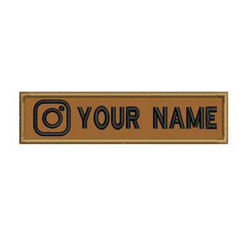 Instagram Бродерия на лого, лепенки с потребителски име, ленти, значки, стикер, желязо основата на куката, пришитая на една кука и контур за чанти за дрехи