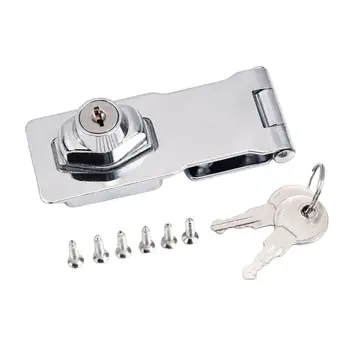 Определяне на капаче, Покритие на замъка ключалки Подмяна на 2 ключове Цинк сплав Лесен за настройка на Заключване на дръжките на шкафа за шкафове Малки вратите на гардероба