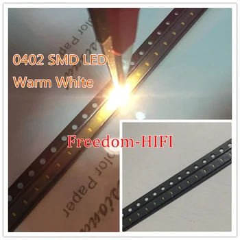 3000 бр 0402 Топъл Бял SMD (1005) Led Чип За Повърхностен монтаж SMT Led Лампа С led Топки