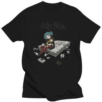 Мъжки t-shirt Sally Лице, маска Сэла Fisher играта Лари Джонсън, забавни тениски от 100% памук, тениски с къс ръкав, графична облекло