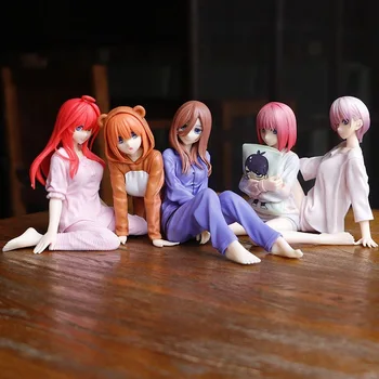 Пижами 5 стилове., изм. Квинтесенцията на Пет Аниме Фигурка Накано Ицуки Мику Фигурка PVC Модел Играчки, Подаръци за Момичета