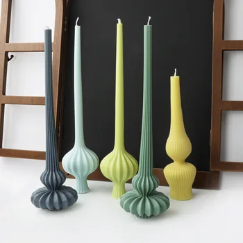 Скандинавска ваза, форма за свещ във формата на колона в лента за ароматерапия 