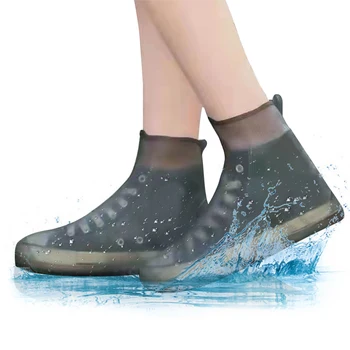 Водоустойчив калъф за непромокаемых обувки за еднократна употреба, сгъстено силиконови улични обувки за дъжд, нескользящая сгъваема обувки за дъждовно сняг
