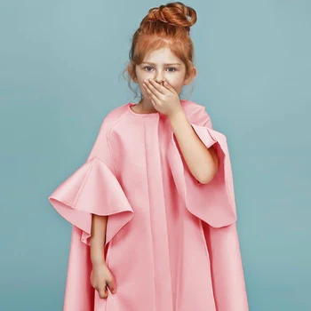 Ново есенно-зимния ежедневното модно розово палто, якета, Връхни дрехи, дрехи Kds, бебешки дрехи, палта от 3 до 12 години за малки момичета