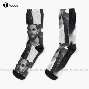 Чорапи Том Харди Бял футболен Чорапи мъжки Коледен подарък за поръчка на Унисекс За възрастни, юноши, младежи, Чорапи, Дамски, мъжки 360 ° Цифров печат