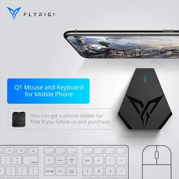 Flydigi Q1 Конвертор на мишката и клавиатурата, адаптер за мобилни игри PUBG, допълнителен контролер, Bluetooth връзка
