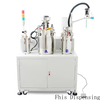 AB Електрическа машина за Пълнене с двойно разбъркване за пълнене с течност, Обзавеждане за количествено дозиране на епоксидна смола, Автоматично лепене