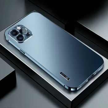 Нова Метална Защитна Камера с точна локация дупки за iPhone 12 11 Pro Max iPhone12 Magnetic Shell 11ProMax Case Cover