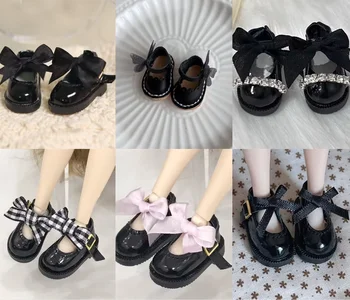 Кукла черни обувки за 1/6 кукли Blyth azone Tangkou размер 3,2 см
