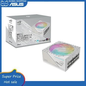 Захранване Asus ROG PLAMEN SFX-L 850W Platinum White Edition Компактен форм-фактор, Напълно Модулен Вентилатор с осветление ARGB и Aura Sync