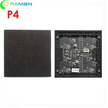 Led модул Coreman p4 32x32, пълноцветен led матрица rgb за помещения, 128 мм x 128 мм, мини-led панел