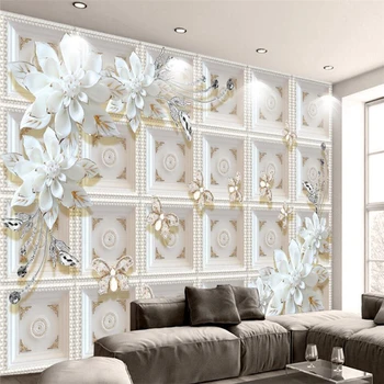 съраунд релеф wellyu бижута цвете европейския 3D фон стенописи по поръчка на големи стенни тапети papel de parede