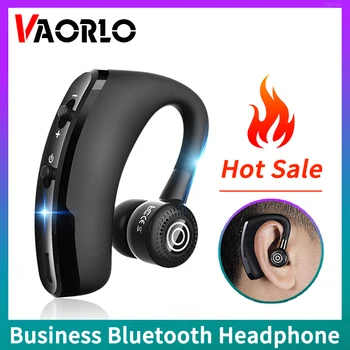 Безжични слушалки V9 за бизнес с HD-микрофон, шумоподавляющим предизвикателство, автомобилна спортна Bluetooth слушалка, слушалки със завъртане на 270 °