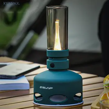 Led керосин лампа, кемпинговый фенер, преносим ретро 3600 mah, акумулаторна лампа Type-C за емоционална палатки за пътуване на открито