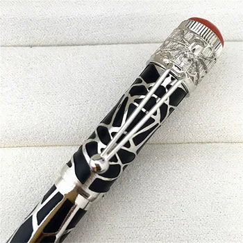 Лимитирана серия Heritage Матова черна химикалка Химикалка-rollerball С уникални облекчения под формата на паяк Офис перьевые дръжки MB