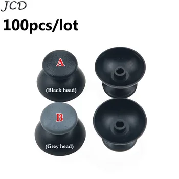 JCD 100 бр. Черен аналогов джойстик с дръжка за палеца за PS3 joypad Grip Controller Stick Cap
