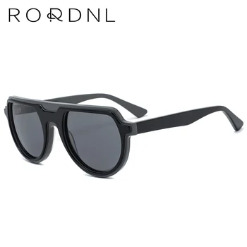Модерни геометрични мъжки слънчеви очила марка Acetate Uv400 на Едро Слънчеви очила Polarized Man Eyewear Лукс