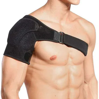 Регулируема Плечевая поддържаща тампон за колан, апликация на колан неопреновыми компрессионными ръкави за рамото, защита на гърба