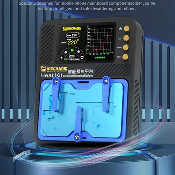 МЕХАНИЧЕН отоплителен комплект за запояване оплавлением Нагревательная платформа LCD дисплей Smart Крива с подгряване за iPhone, X-13 ProMax IC Чип Dot Matrix