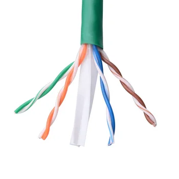 Заводска висококачествено PVC обвивка на Голи медни кабели cat6 305 м скоростна