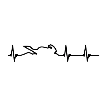 V1609 # Стикер на колата Електрокардиограма на сърцето състезателни играчи Аксесоари Винил калъф за полагане на автомобила Драскотини по мотоциклет