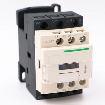 Електрически магнитен контактор за променлив ток LC1D12Q7 3P 3NO бобина на променлив ток LC1-D12Q7 12A 380V