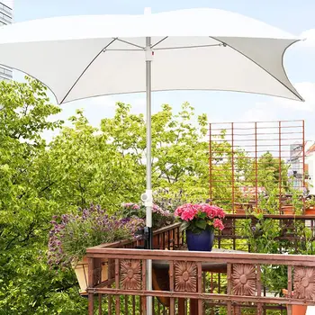 Титуляр чадър от слънцето за кв. парапет на балкона, поставка за двор, Скоба