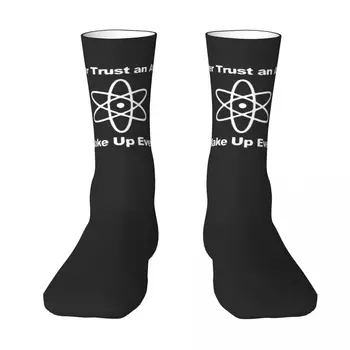 Теория Голям бретон Big A Бретон Theory Чорапи в контрастен цвят, Компресия чорапи за раницата, Юморные Реколта чорапи The Big Bang Theory
