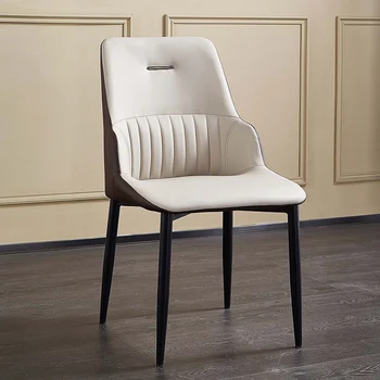 Уникален стол за почивка в скандинавски стил, ергономичен ресторант за помещения, Дизайнерски столове за грим, италиански мебели за дома Silla Nordica WXH35XP