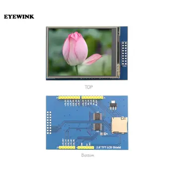 2,8-инчов 3,3 300 мА TFT LCD Екран е чувствителен на Допир дисплейный модул за Arduino UNO със съпротивление сензорен панел САМ Kit