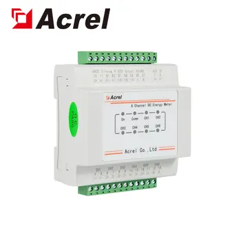 Acrel AMC16-DETT RS485 Връзка, на 6 вериги, многоканален брояч на енергия на постоянен ток за една базова станция