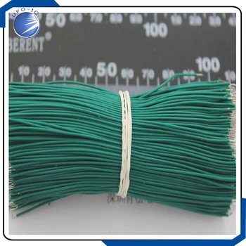 1000 бр./лот Тел 1000-100 мм Електронни кабели Свързващи кабели Двойна луженый зелен